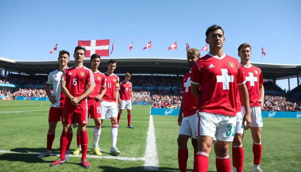 denmark national football team vs switzerland national football team lineups